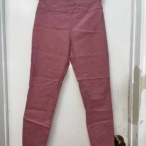 New York & Company Whitney High-Waisted Pull-On Slim Leg Pants - Weathered Rose